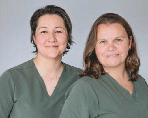 Die beiden Geschäftsführerinnen von H&H trifft Medizin – Zentrum für funktionelle Haarmedizin in Ludwigsburg